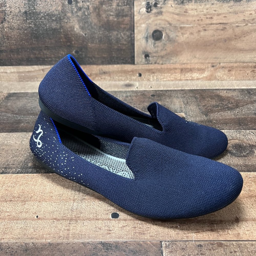 Rothy's Zodiac Sign Capricorn Navy Blue Flats Size 8 US